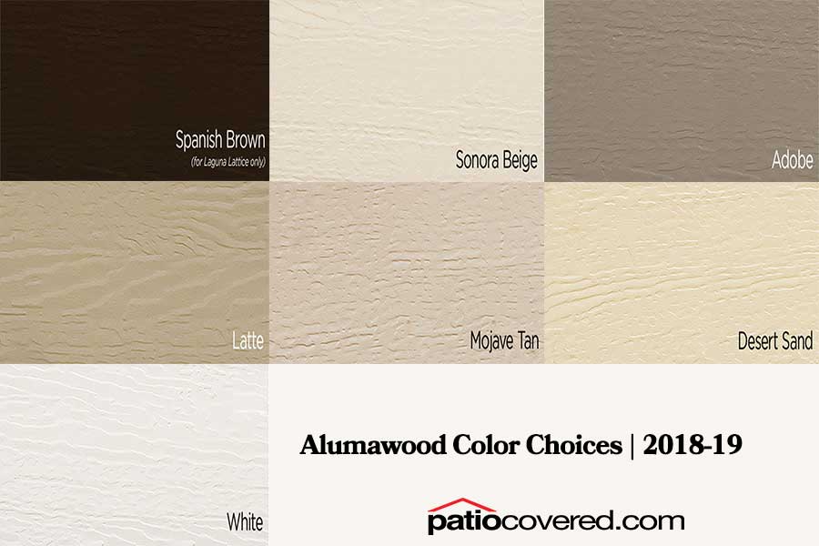 Alumawood Color Chart