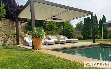Apollo louvered patio cover images in Los Angeles