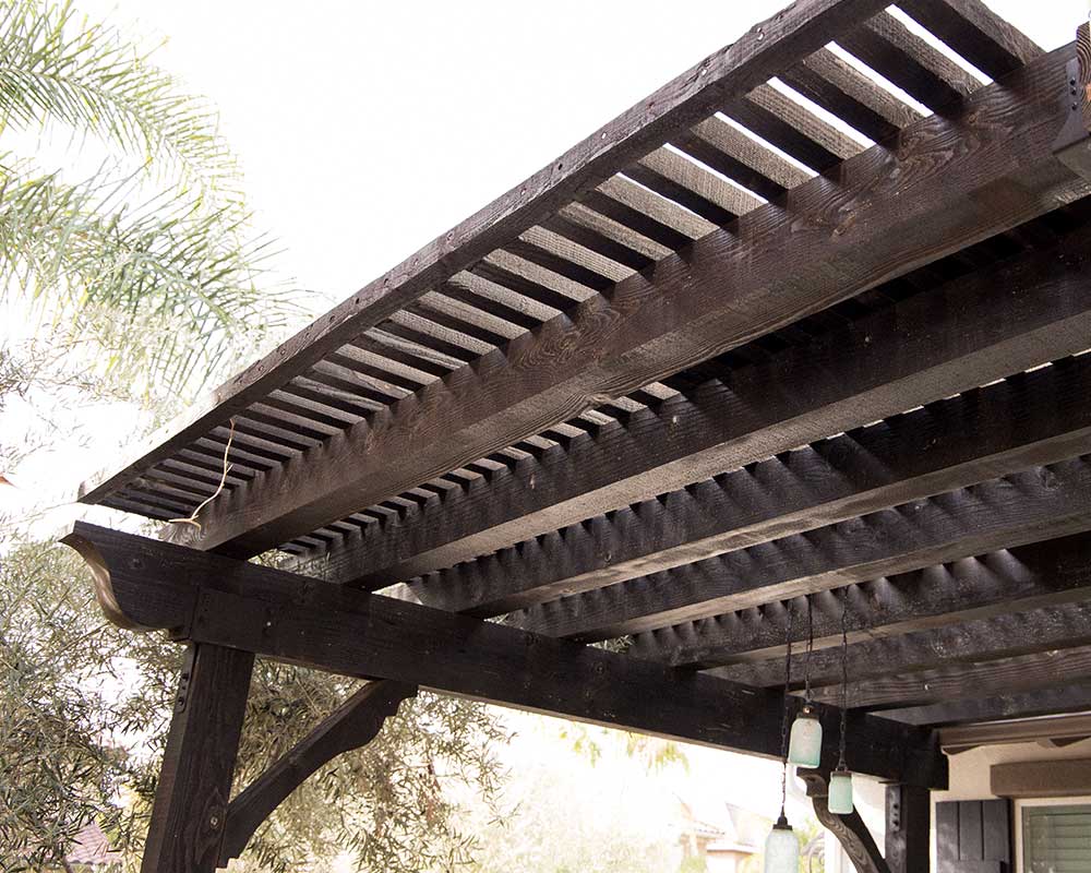 Los Angeles wood patio cover