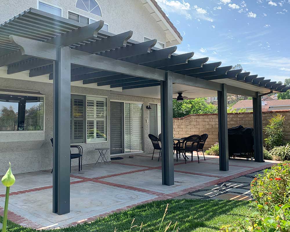 Combination Alumawood patio covers in Los Angeles