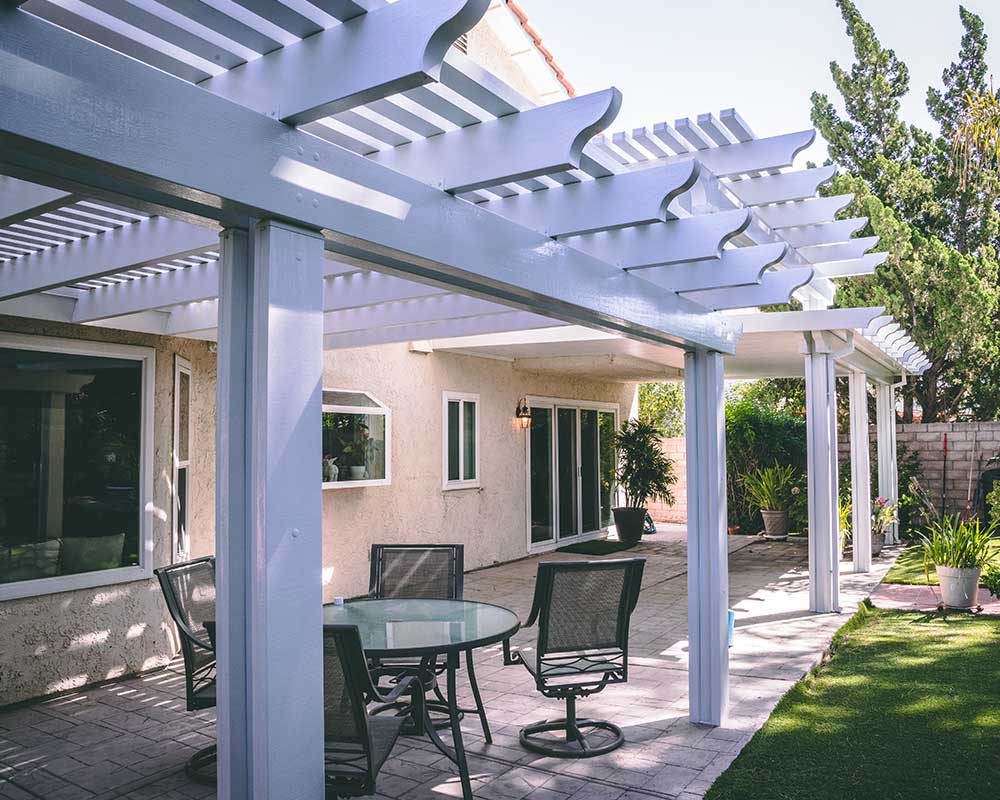Combination alumawood patio covers in Los Angeles