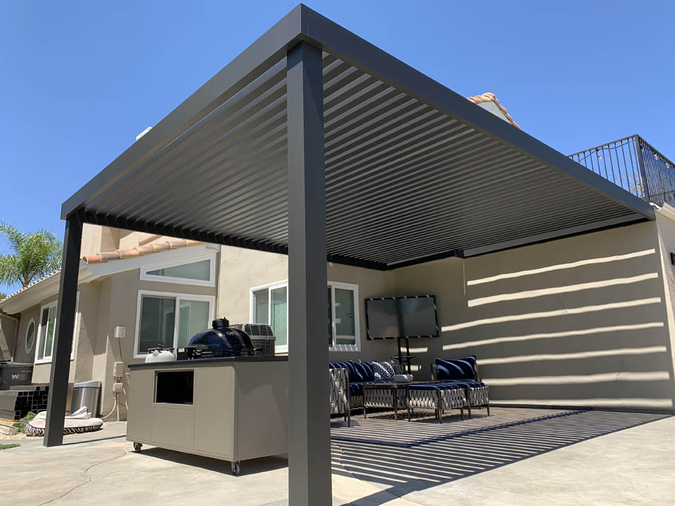 4K Aluminum patio cover in Santa Clarita Patio Covered