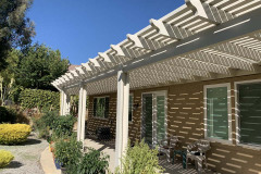 Alumawood lattice patio cover in Thousand oaks