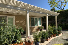Alumawood lattice patio cover in Thousand oaks