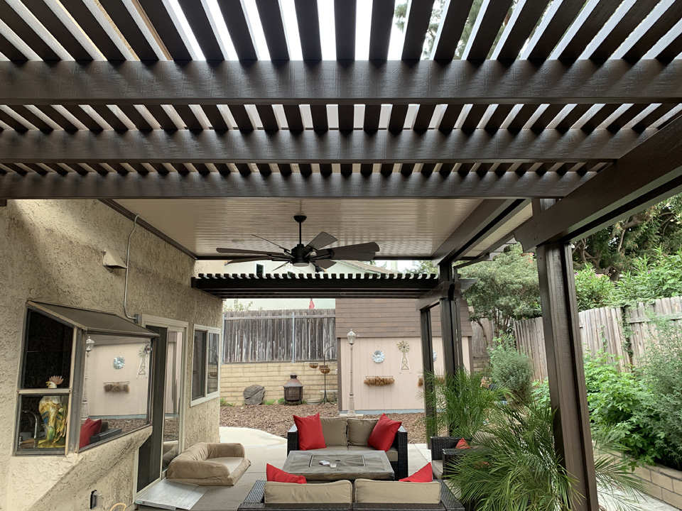 Combination Alumawood patio cover in Moorpark Ca