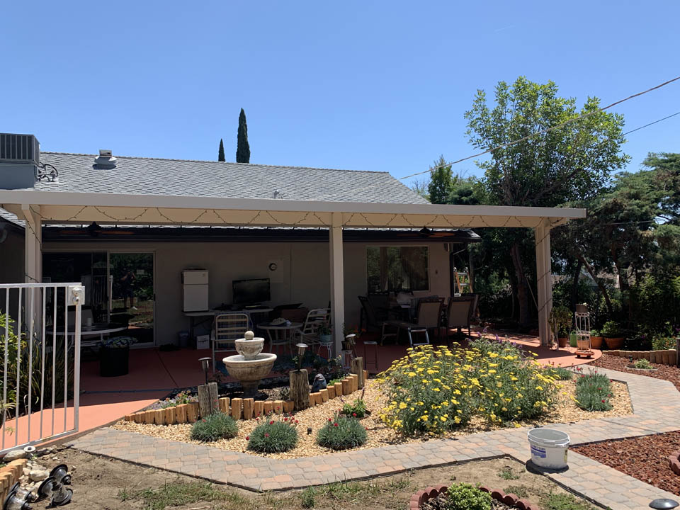Alumawood patio cover in West Hills CA
