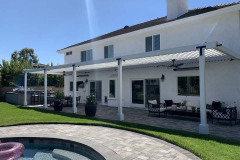 Wood Lattice Pergola In Agoura California