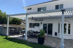 Wood Lattice Pergola In Agoura California