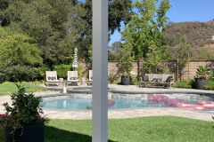 Wood Lattice Pergola In Agoura California