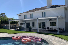 Wood Lattice Pergola In Agoura California