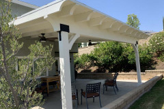 Wood Roofed Patio Cover In Santa Clarita