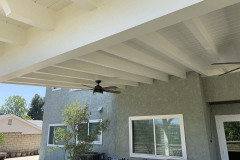 Wood Roofed Patio Cover In Santa Clarita