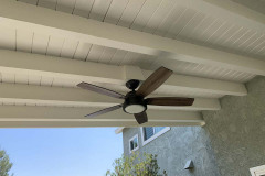 Wood Roofed Patio Cover In Santa Clarita