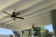 Wood Roofed Patio Cover In Santa Clarita