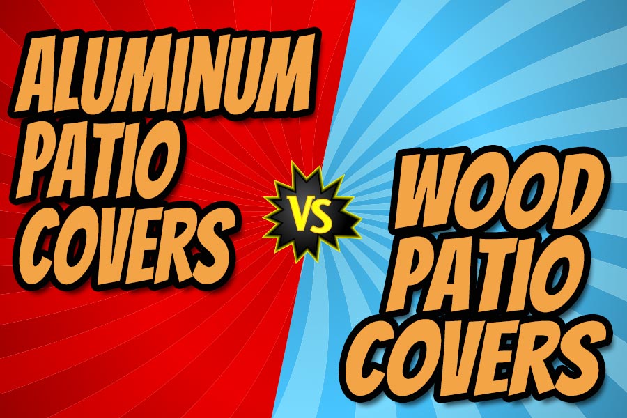 aluminum patio covers vs wood patio covers