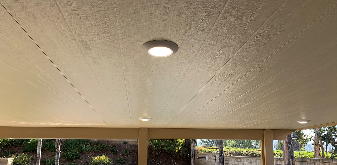 recessed patio cover light