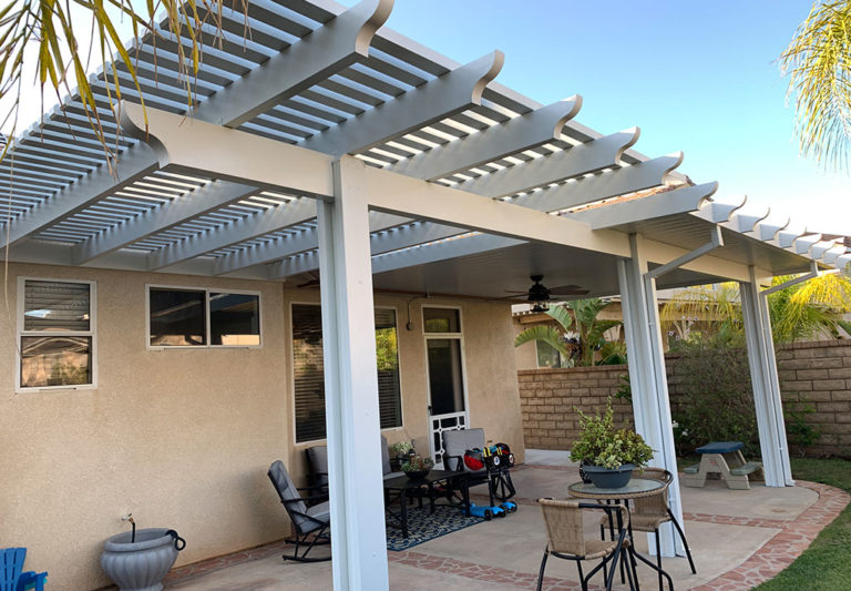 Alumawood Lattice & Insulated patio cover combination Patio Covered