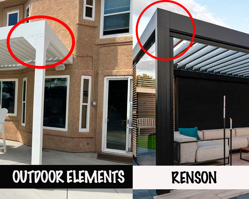 Louvered Roof Patio Cover System
