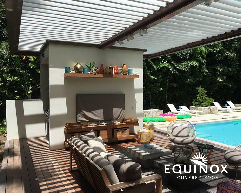 equinox louvered roof pergola