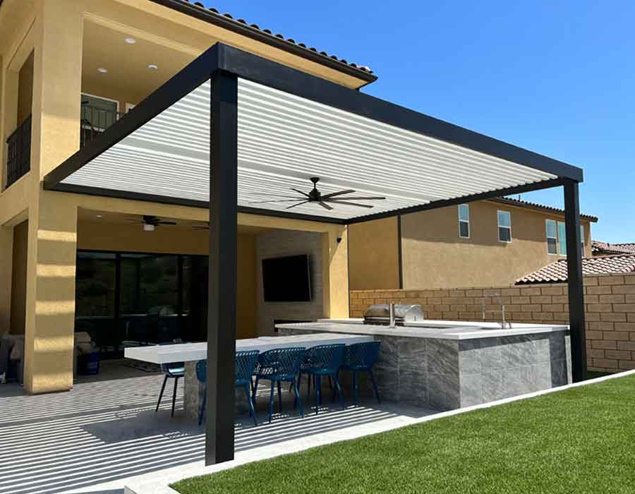 4K Aluminum Patio Cover Located in Skyline Ranch