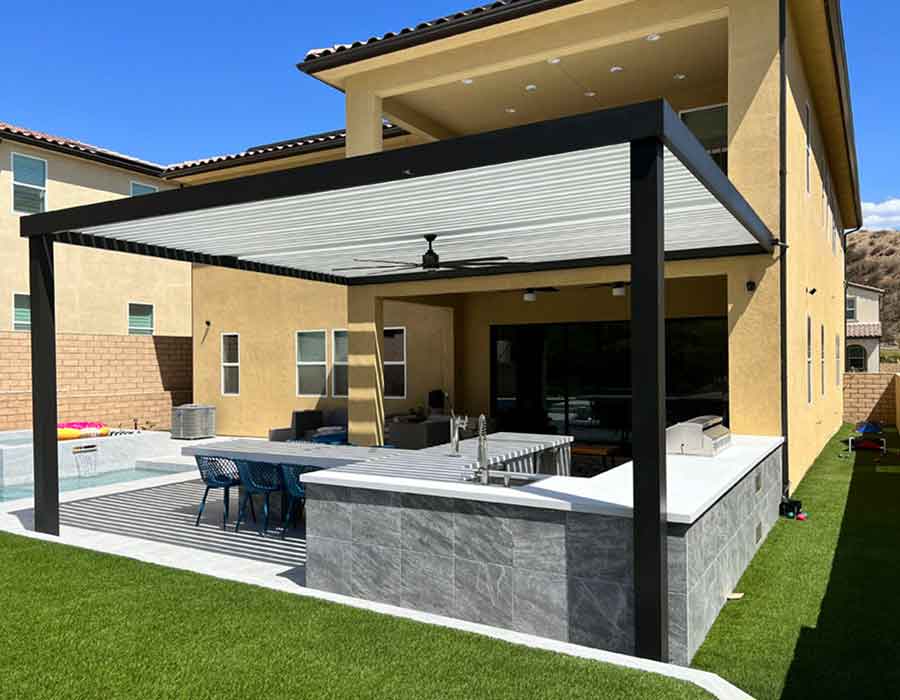 4K Aluminum Patio Cover Located in Skyline Ranch