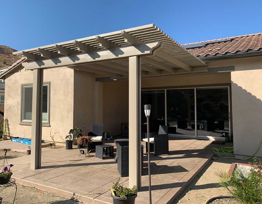 Alumawood Laguna Lattice Pergola | Los Angeles Ca