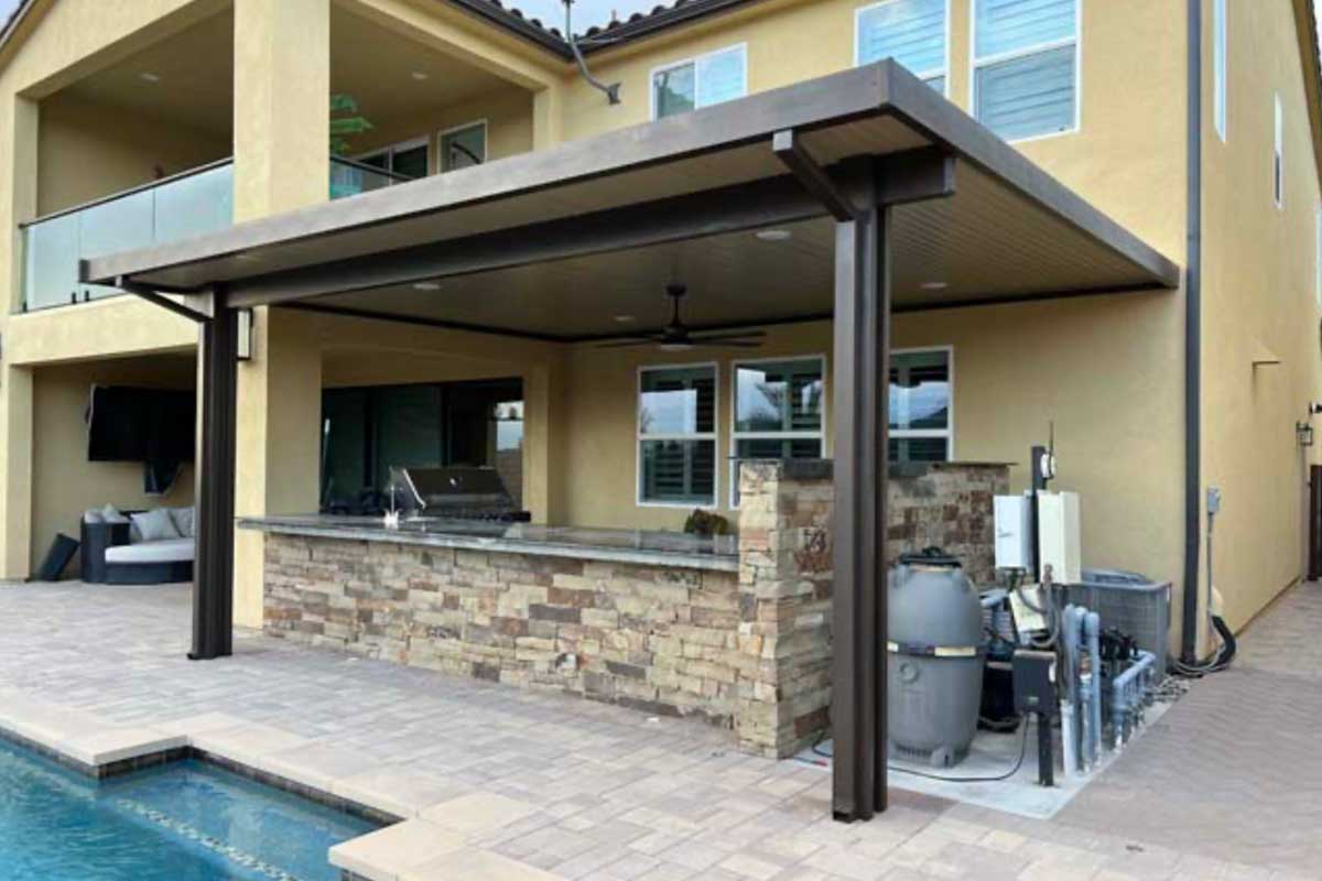 Alumawood Newport Pergola in Los Angeles