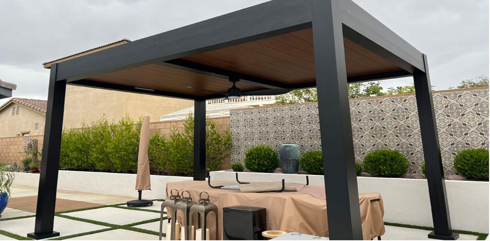 Custom Louvered Patio Cover In Los Angeles