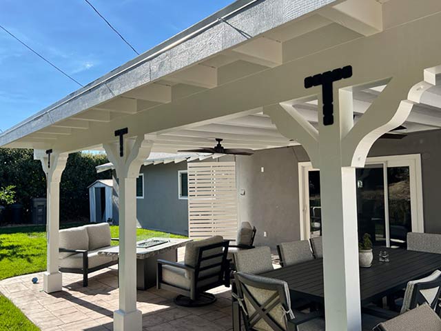 Custom Wood Roofed Patio Cover Santa Clarita