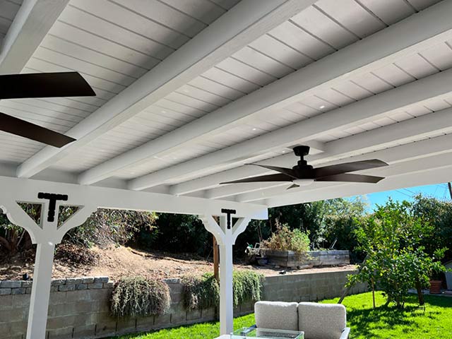 Custom Wood Roofed Patio Cover Santa Clarita