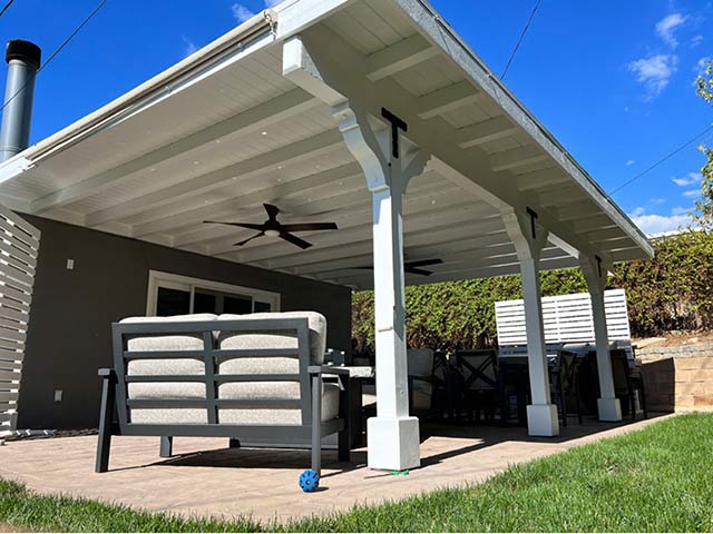 Custom Wood Roofed Patio Cover Santa Clarita